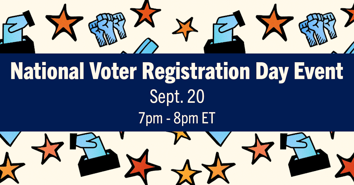 National Voter Registration Day Grassroots Event · The Democratic
